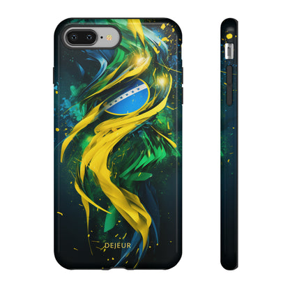 Brazil Splatter Design - iPhone Tough Case