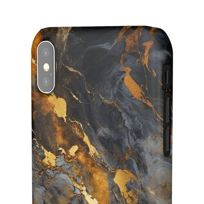 Platinum Gold Marble - iPhone Snap Case