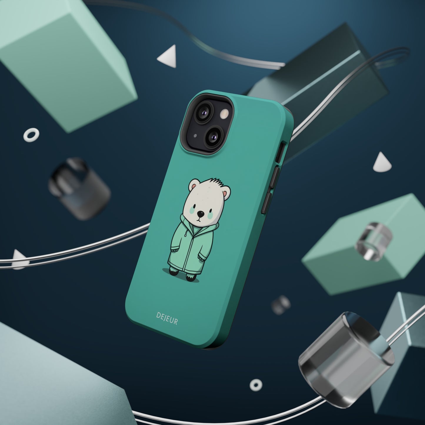 Aqua Coat Bear - iPhone MagSafe Tough Case