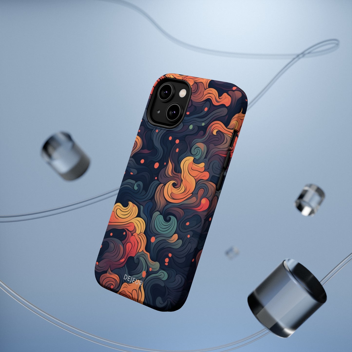 Fox Tail Swirls - iPhone MagSafe Tough Case