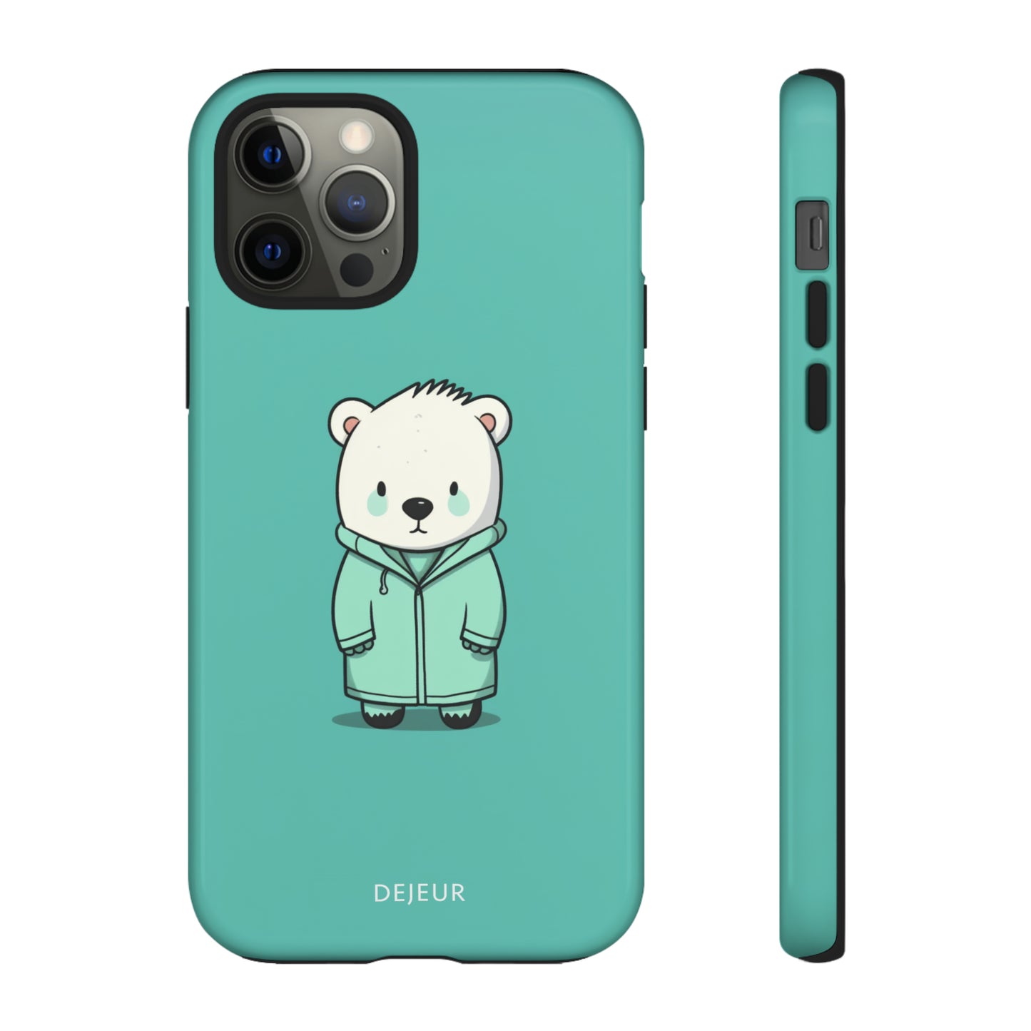 Aqua Coat Bear - iPhone Tough Case