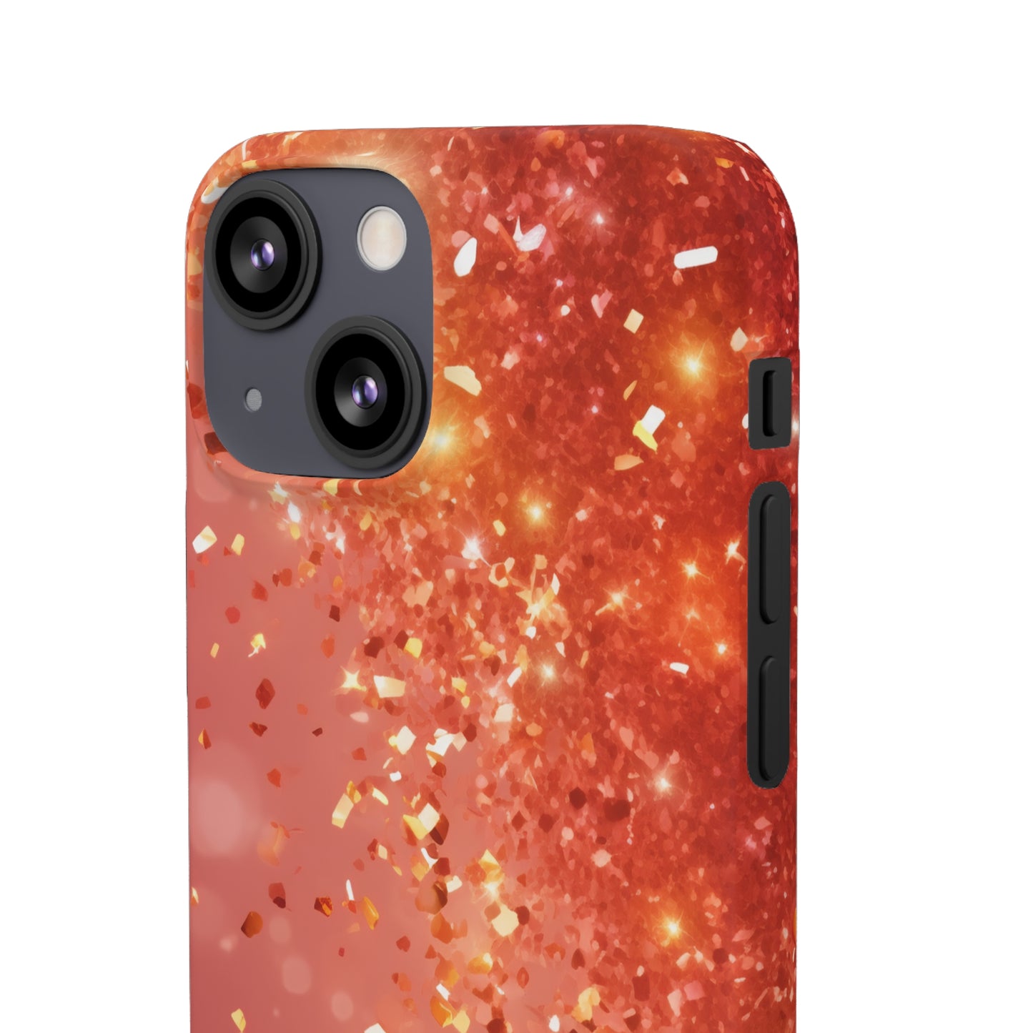 Rose Confetti Glitter - iPhone Snap Case