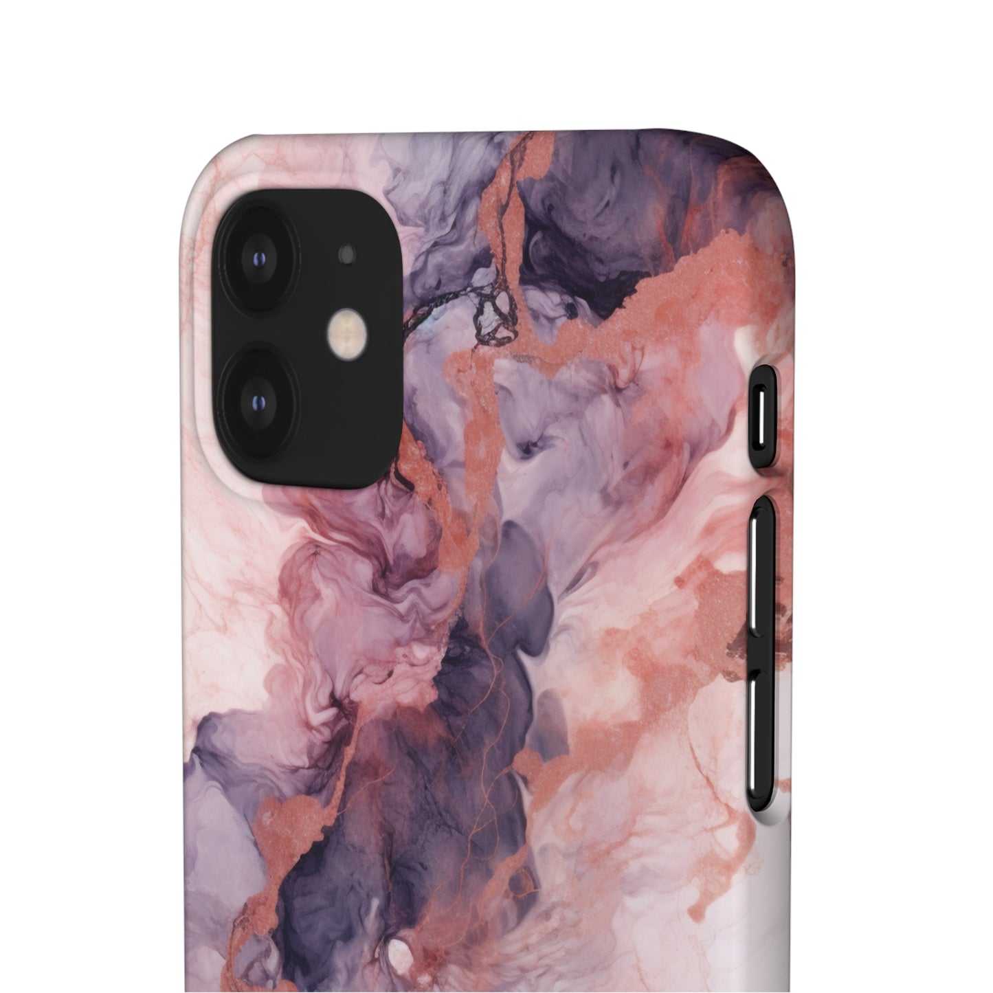 Royal Purple Marble - iPhone Snap Case