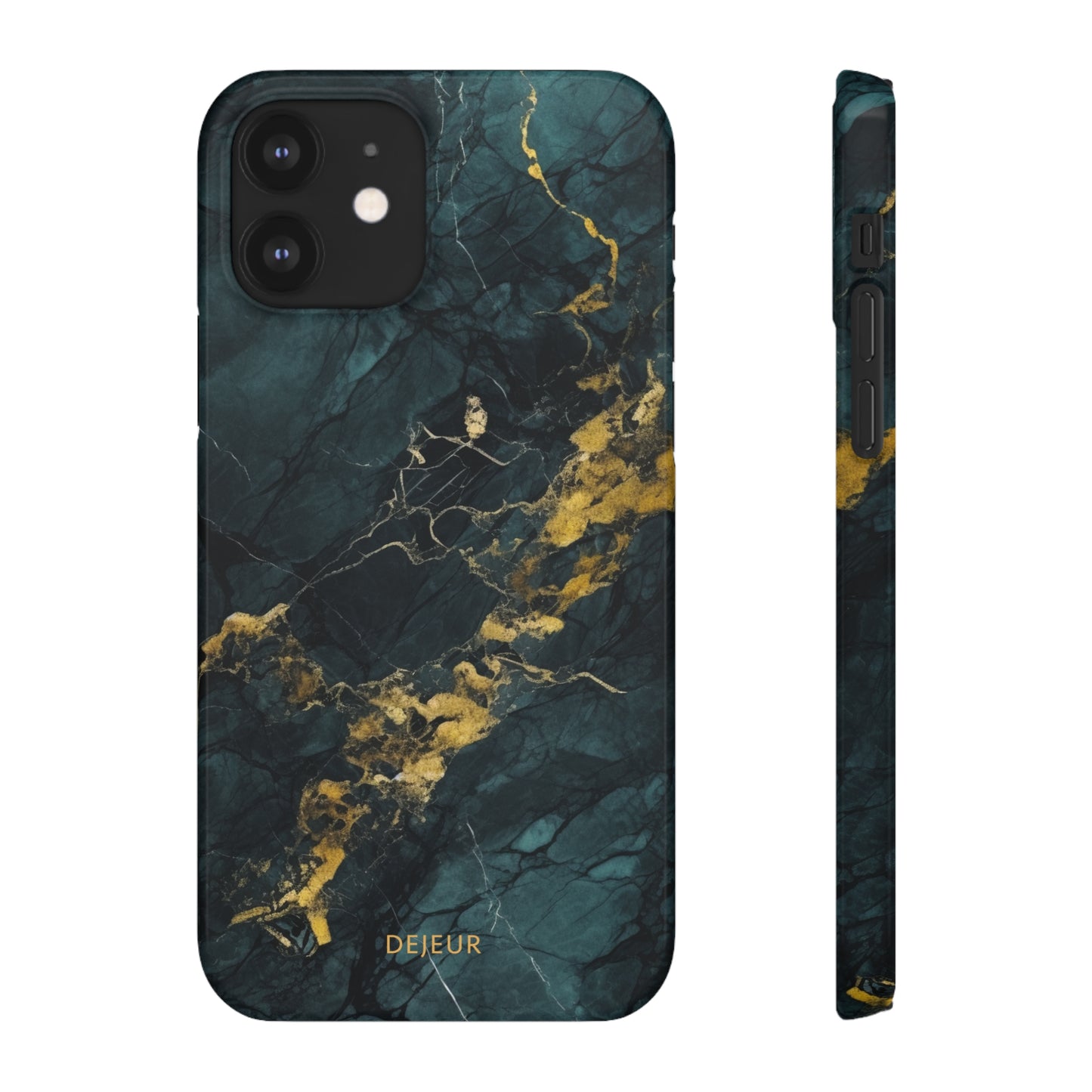 Gold Shadow Marble - iPhone Snap Case