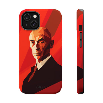 Oppenheimer Minimalist Portrait - iPhone MagSafe Tough Case