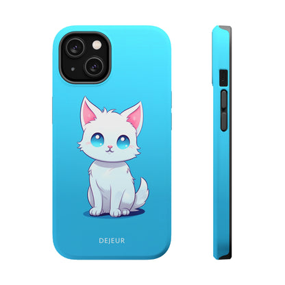 Blue Eyed Cutey Cat - iPhone MagSafe Tough Case