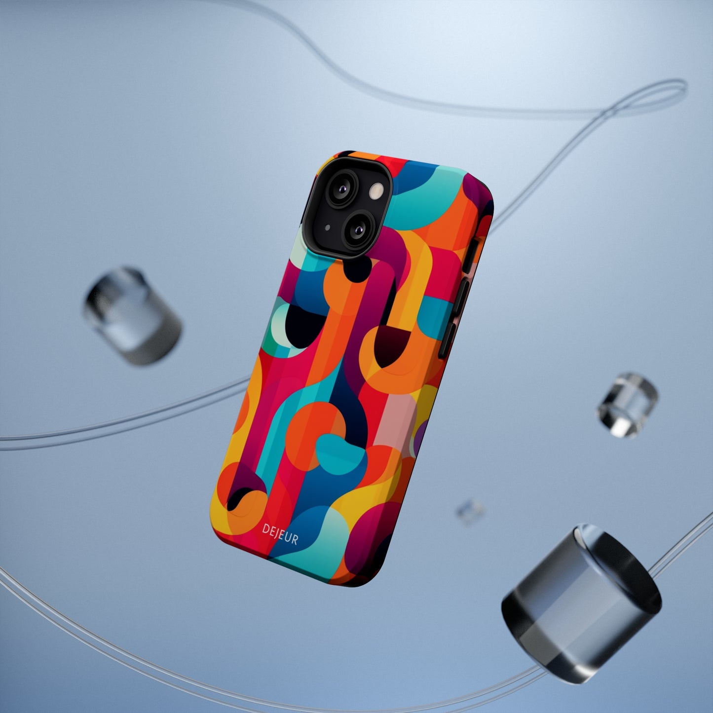 Curved Abstract Shapes - iPhone MagSafe Tough Case