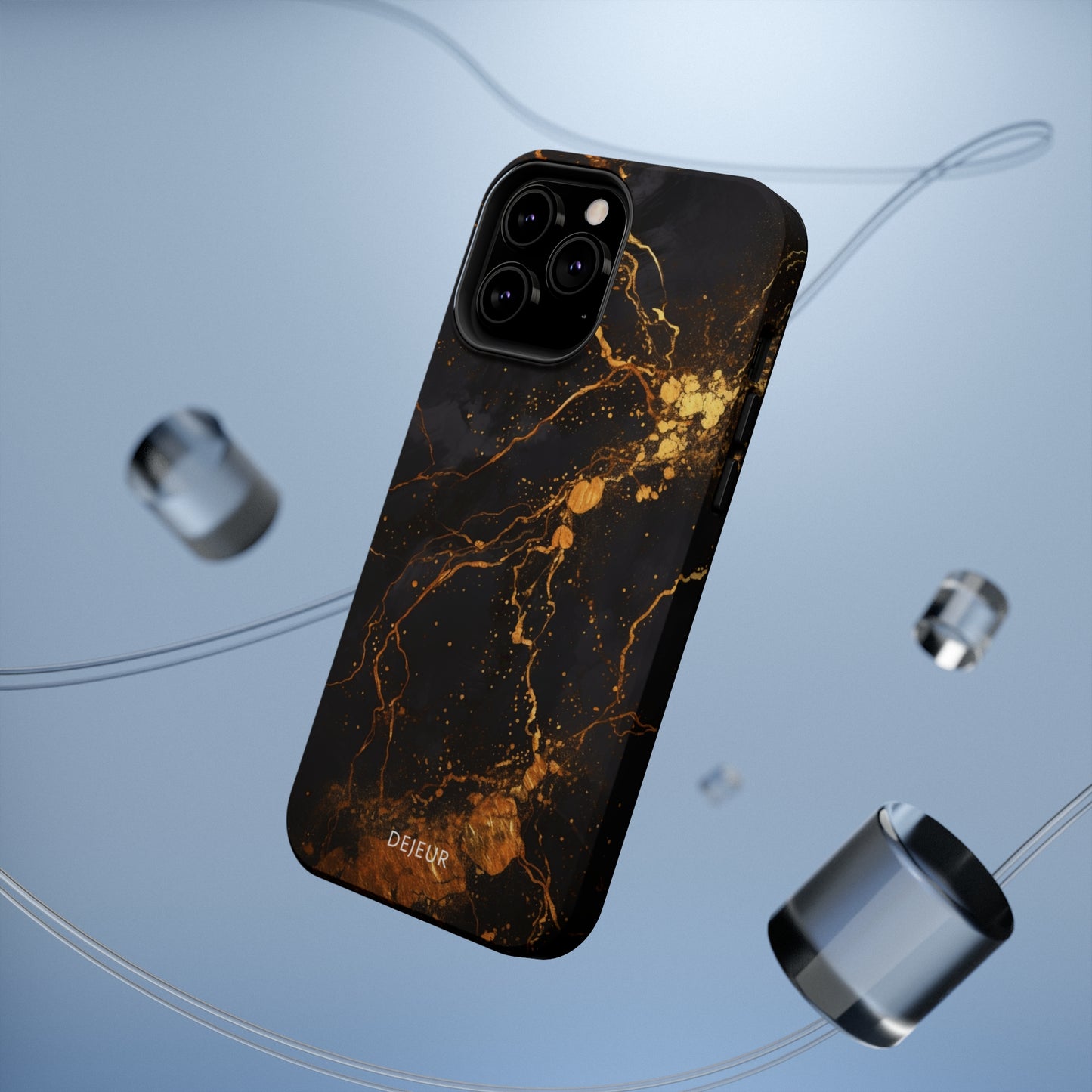 Dark Gold Amber Marble - iPhone MagSafe Tough Case