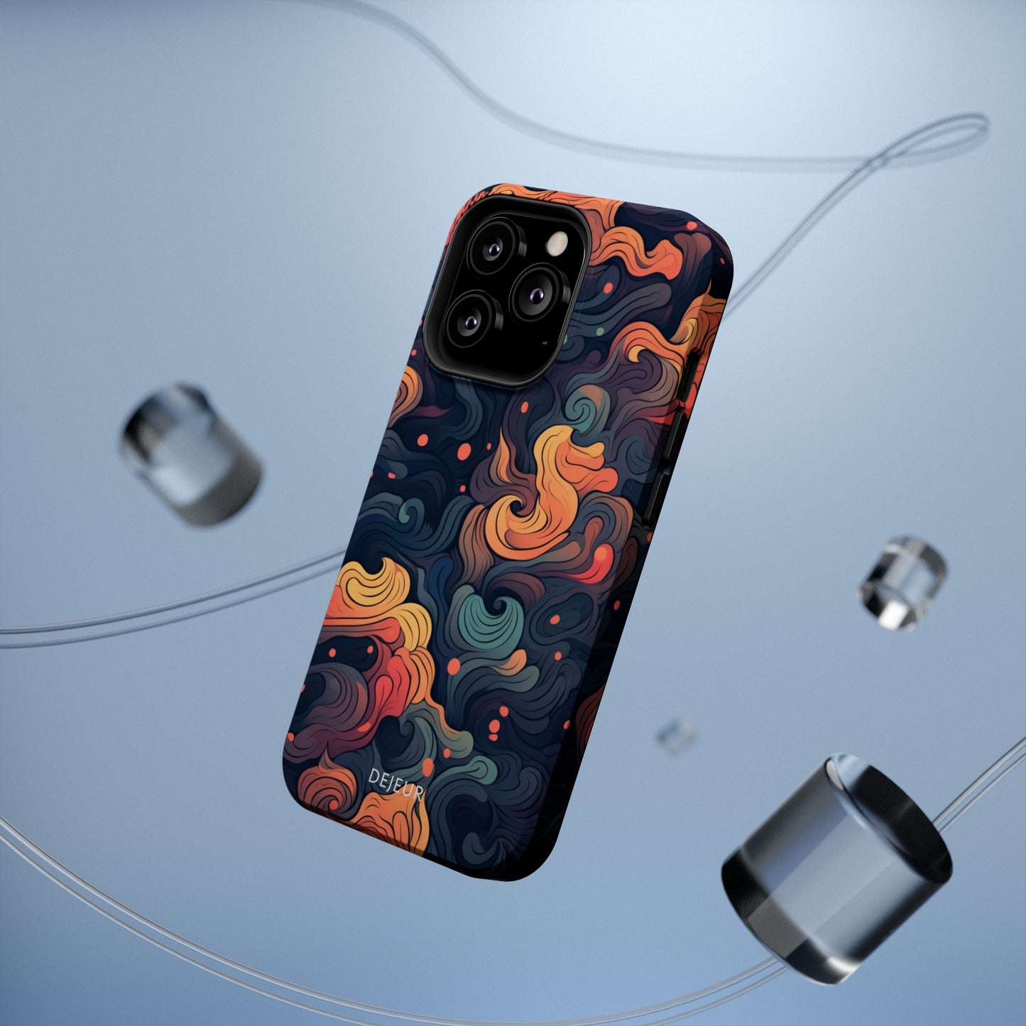 Fox Tail Swirls - iPhone MagSafe Tough Case