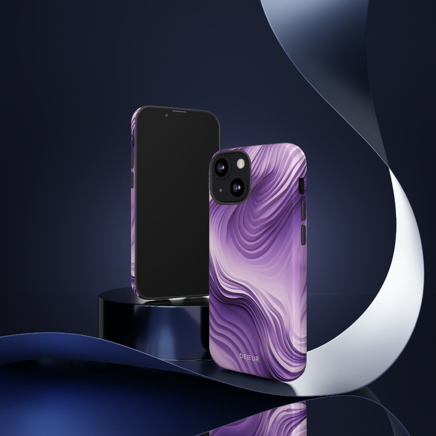 Violet Waves - iPhone Tough Case