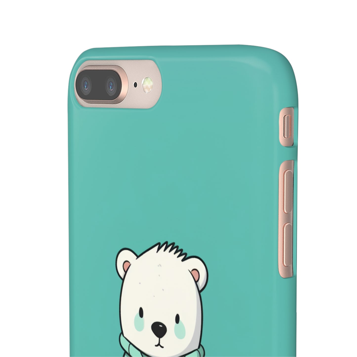 Aqua Coat Bear - iPhone Snap Case