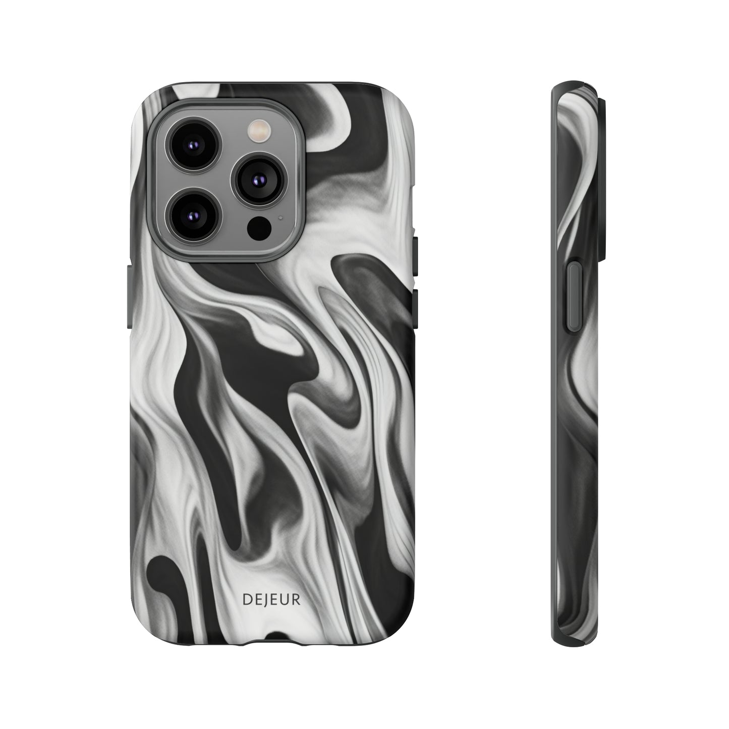 Misty Waves Monochrome - iPhone Tough Case