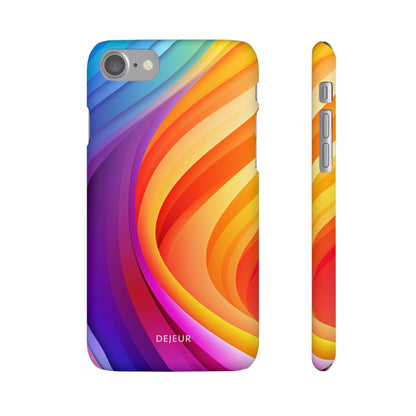 Rainbow Waves - iPhone Snap Case