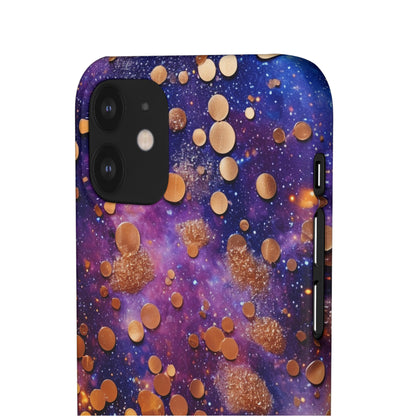 Cosmic Glitter Circles - iPhone Snap Case