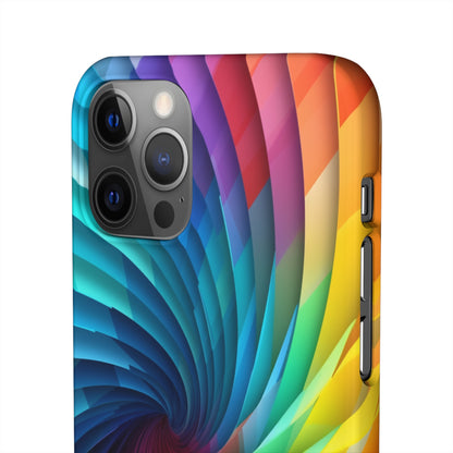 Rainbow Spiral - iPhone Snap Case