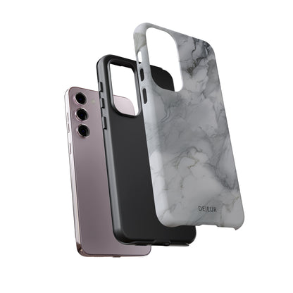 Platinum Silver Marble - Samsung Galaxy Tough Case