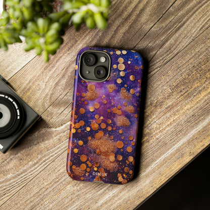 Cosmic Glitter Circles - iPhone Tough Case