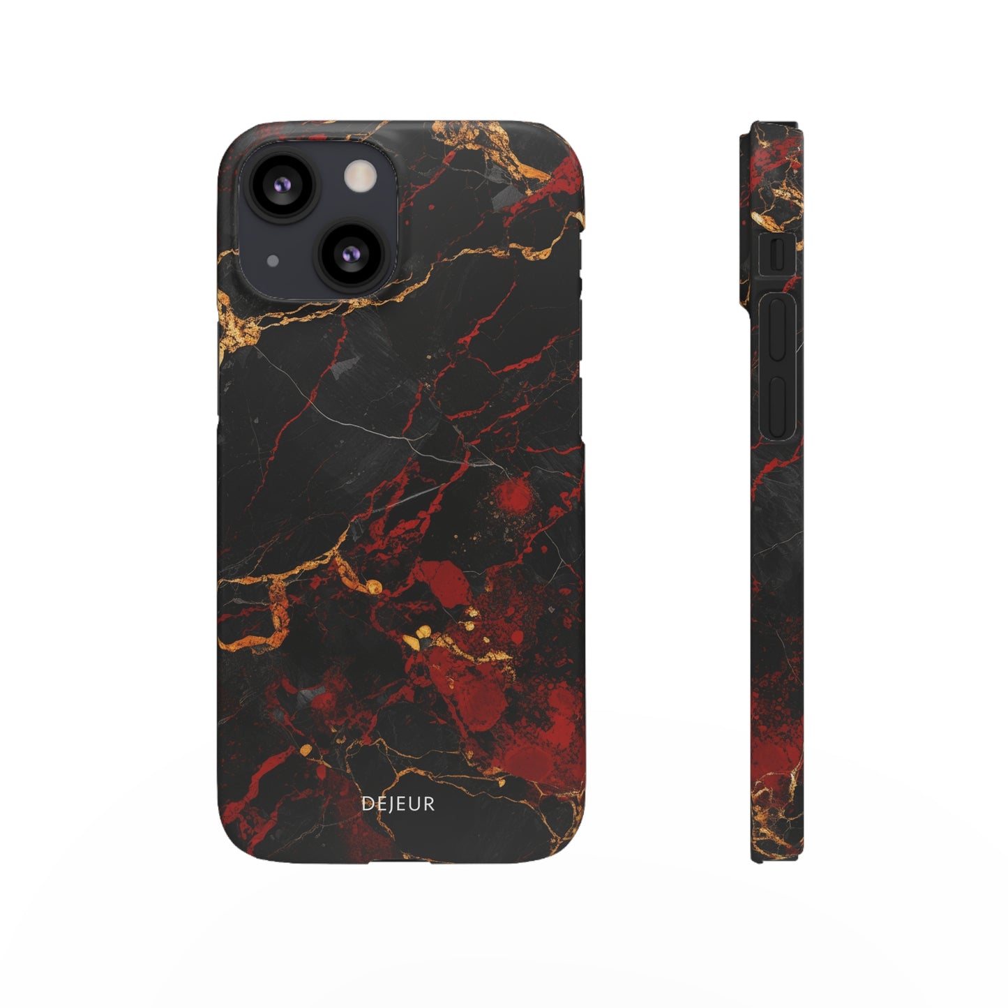 Dark Crimson Marble - iPhone Snap Case