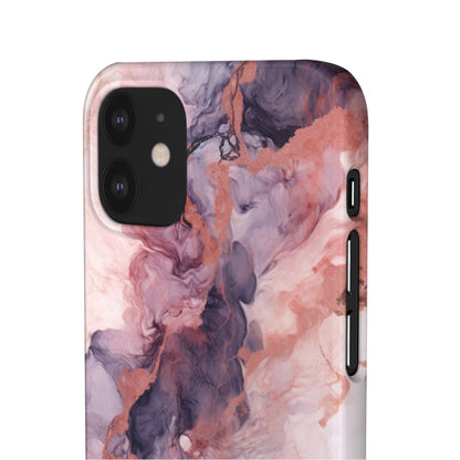 Royal Purple Marble - iPhone Snap Case