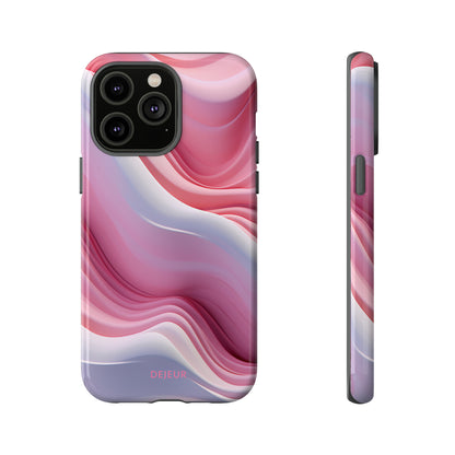 Pink Cream Waves - iPhone Tough Case