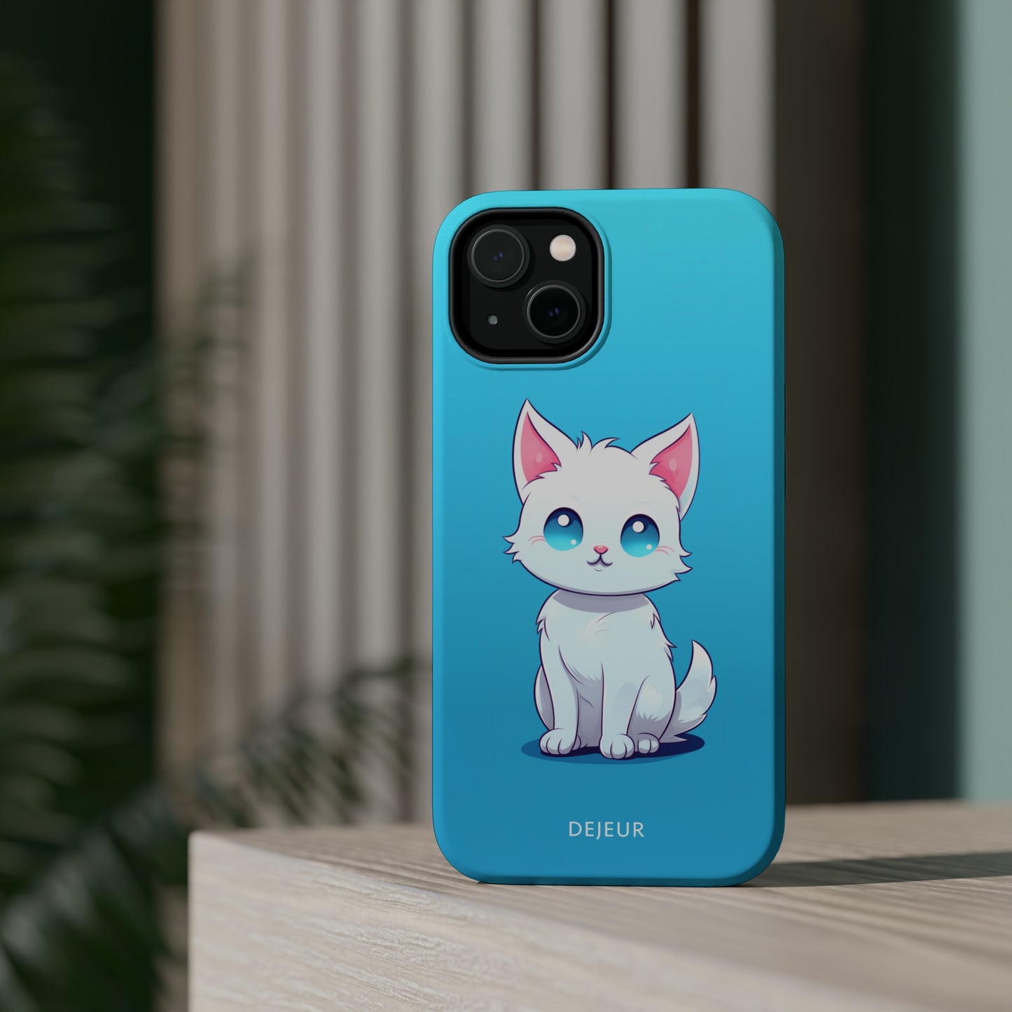 Blue Eyed Cutey Cat - iPhone MagSafe Tough Case