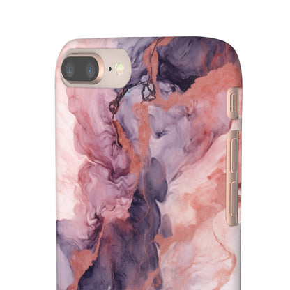 Royal Purple Marble - iPhone Snap Case