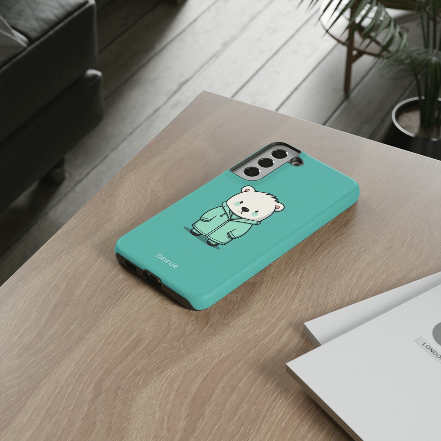 Aqua Coat Bear - Samsung Galaxy Tough Case