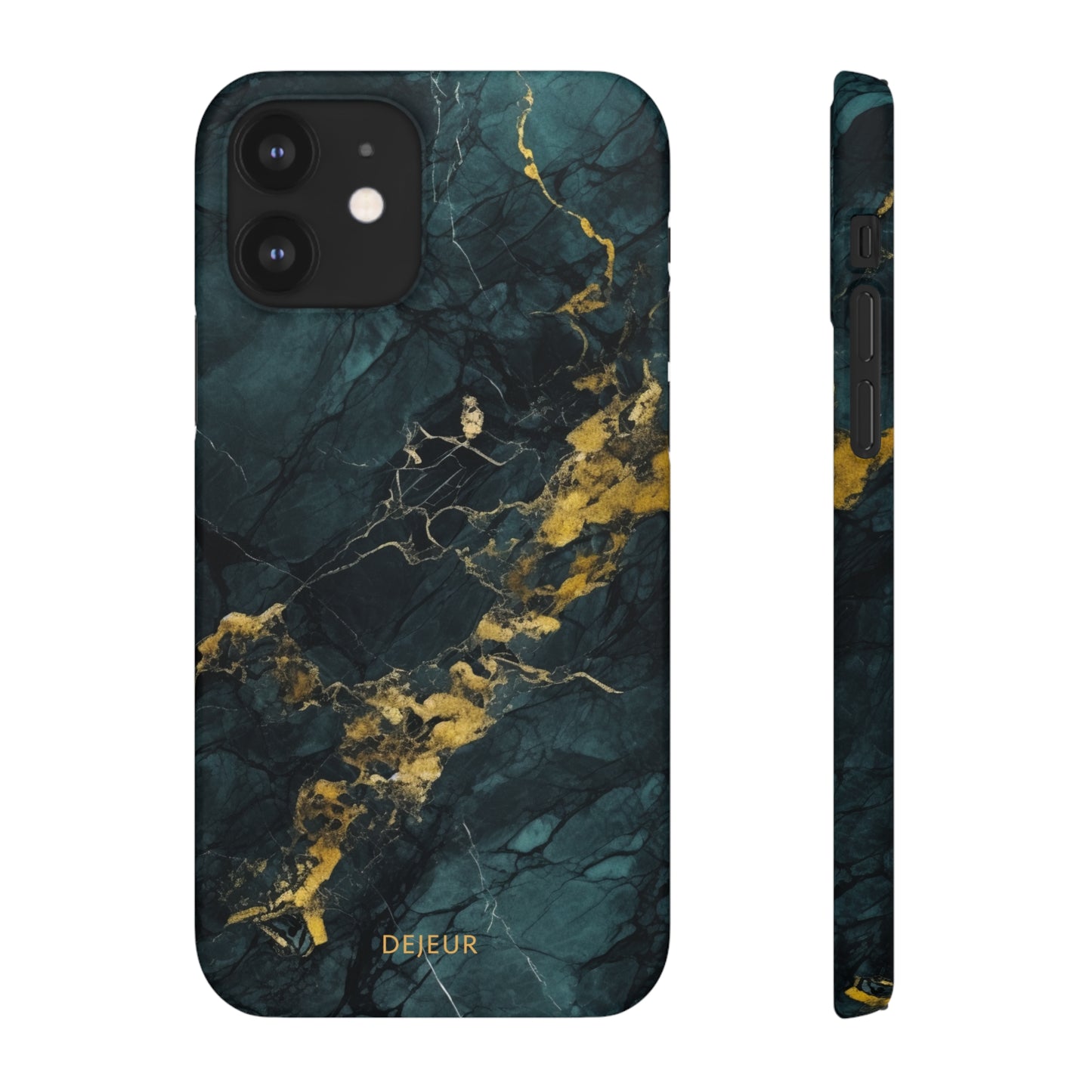 Gold Shadow Marble - iPhone Snap Case