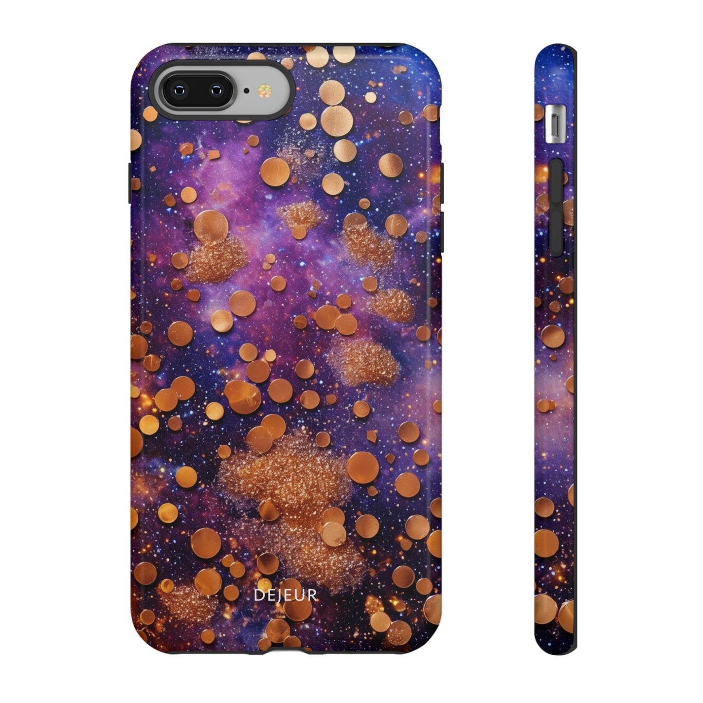 Cosmic Glitter Circles - iPhone Tough Case