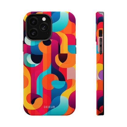 Curved Abstract Shapes - iPhone MagSafe Tough Case