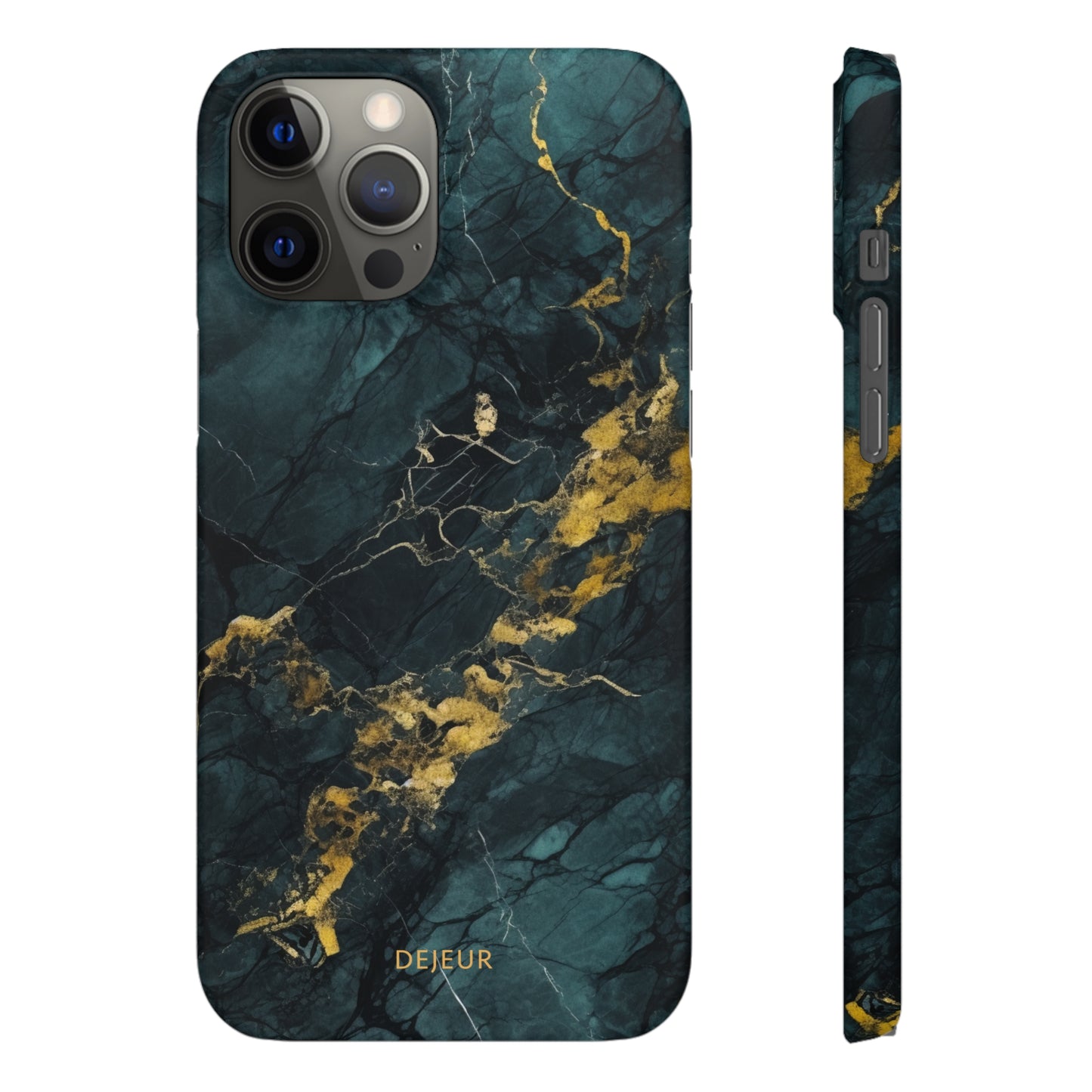 Gold Shadow Marble - iPhone Snap Case