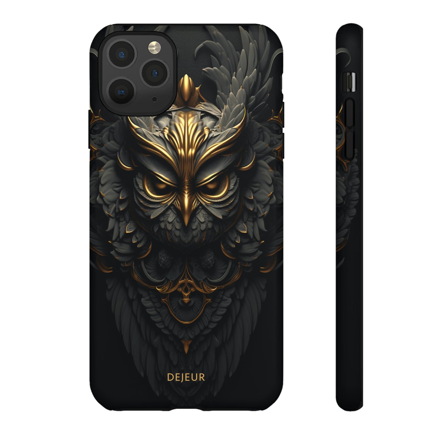 Golden Dark Owl - iPhone Tough Case