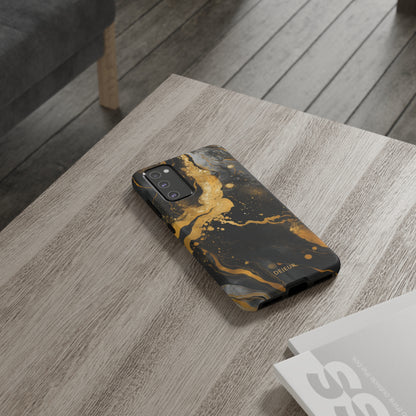 Gold & Black Marble - Samsung Galaxy Tough Case