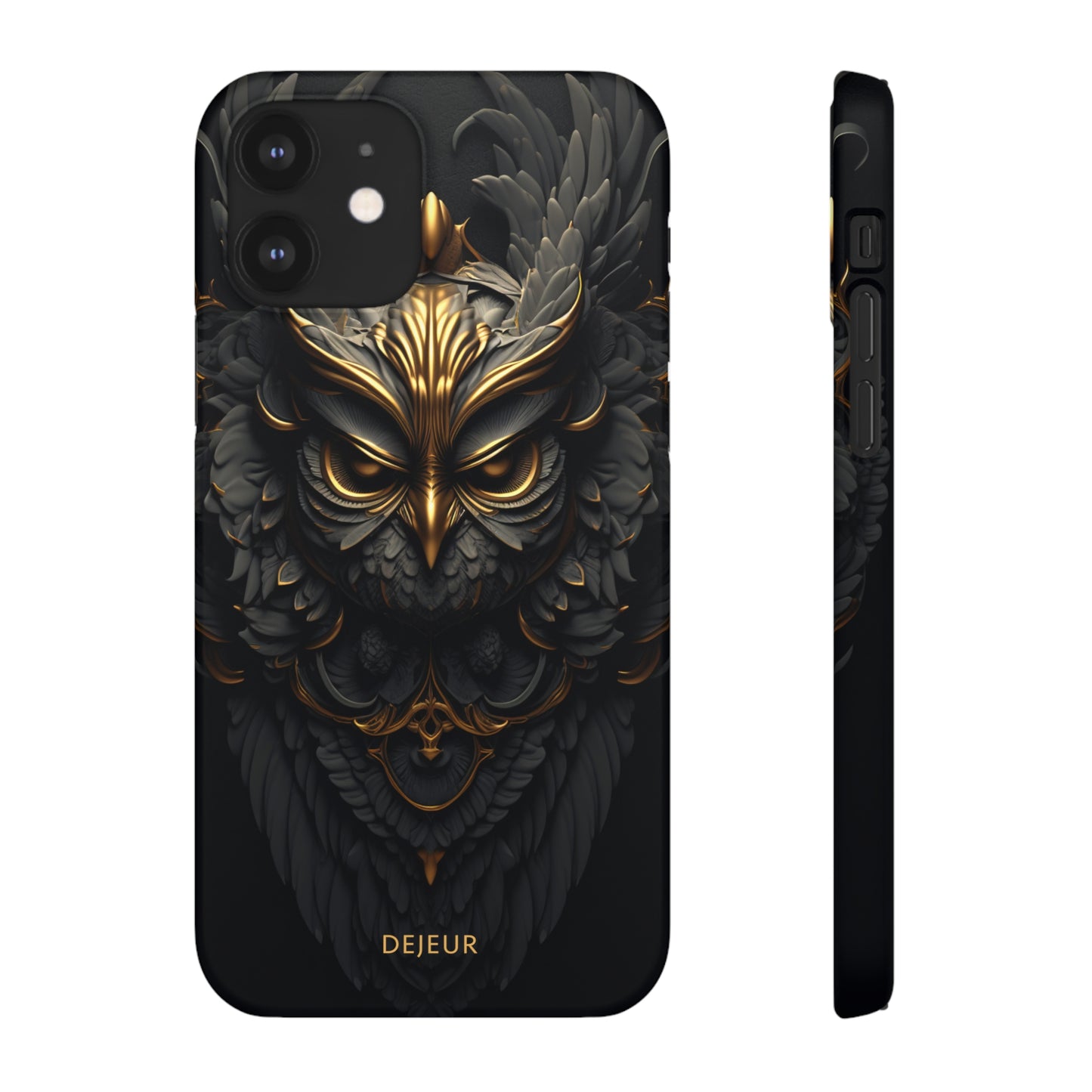 Golden Dark Owl - iPhone Snap Case