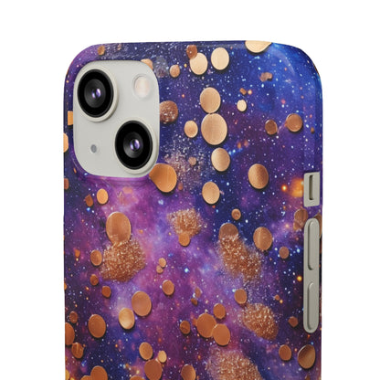 Cosmic Glitter Circles - iPhone Snap Case