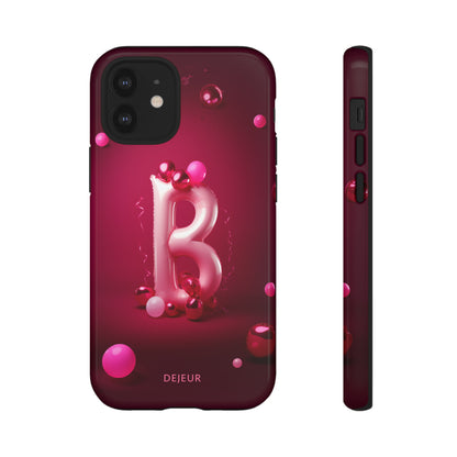 B Pink Party Balloons - iPhone Tough Case