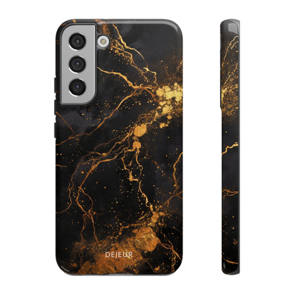 Dark Gold Amber Marble - Samsung Galaxy Tough Case