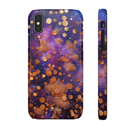 Cosmic Glitter Circles - iPhone Snap Case