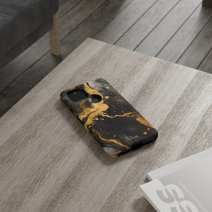 Gold & Black Marble - Google Pixel Tough Case