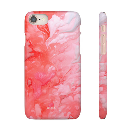 Rose Pink Marble - iPhone Snap Case