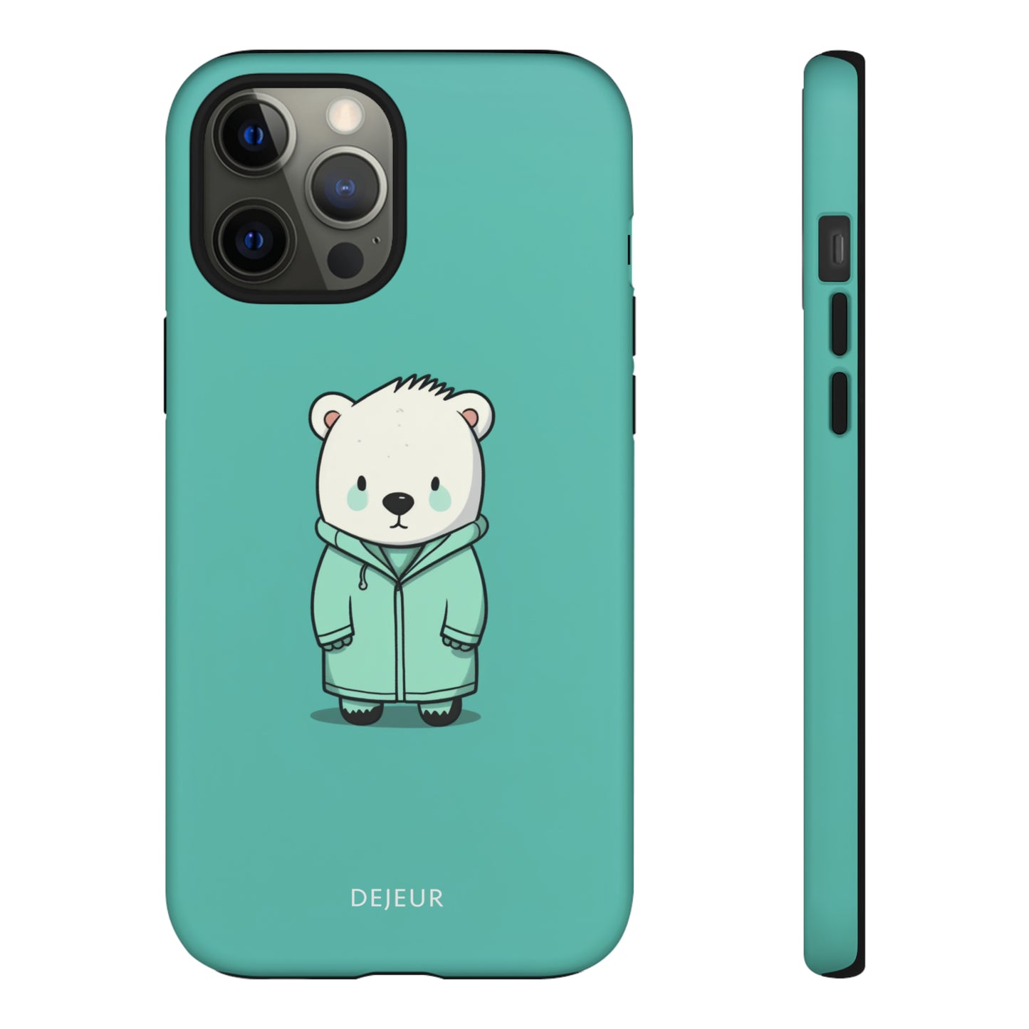 Aqua Coat Bear - iPhone Tough Case