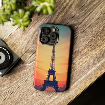 Eiffel Tower Sunset - iPhone Tough Case