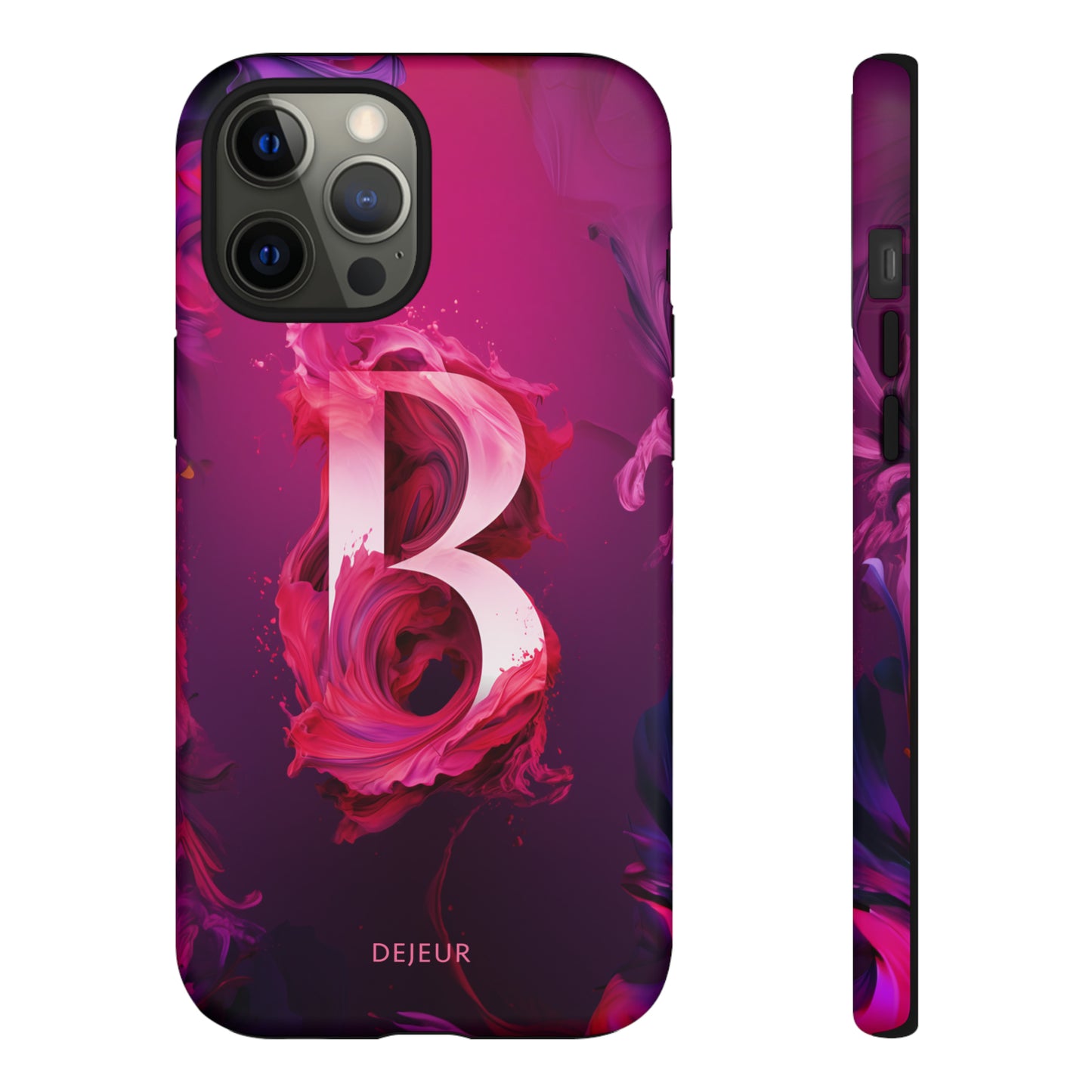 B Pink Splash - iPhone Tough Case