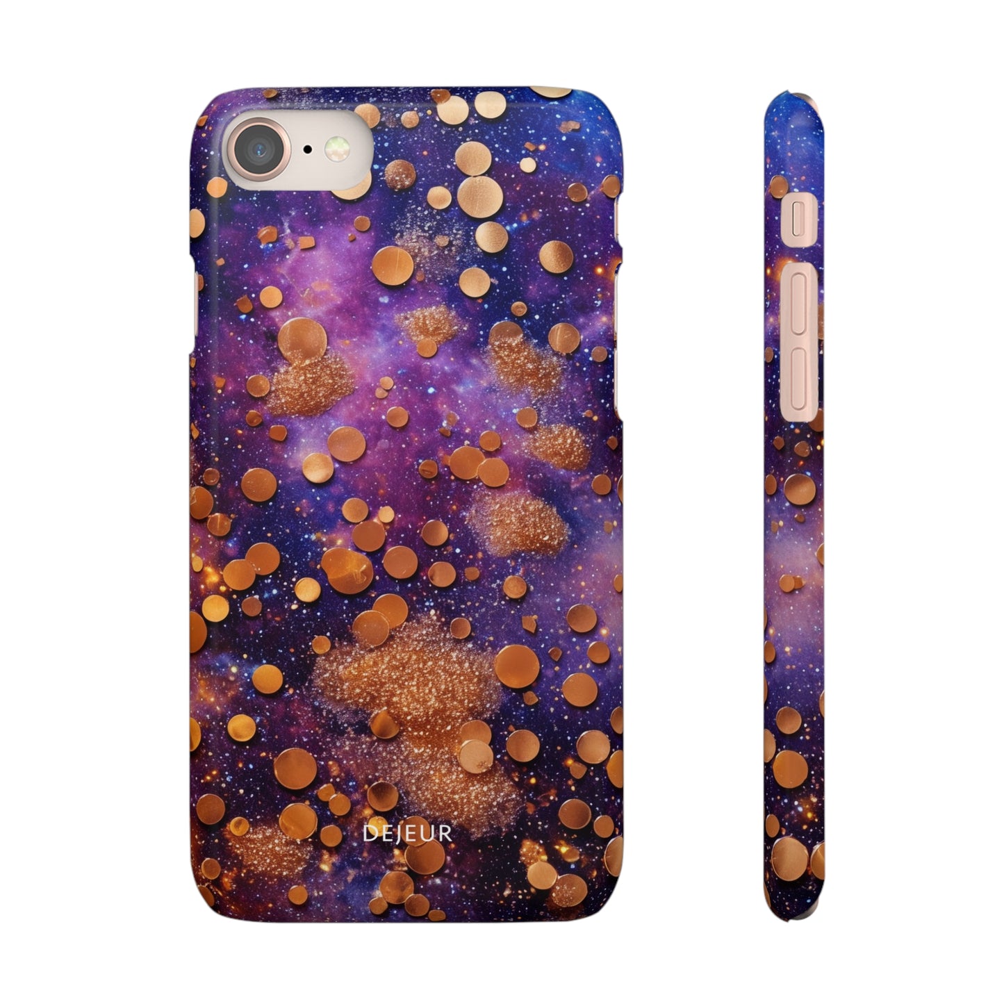 Cosmic Glitter Circles - iPhone Snap Case