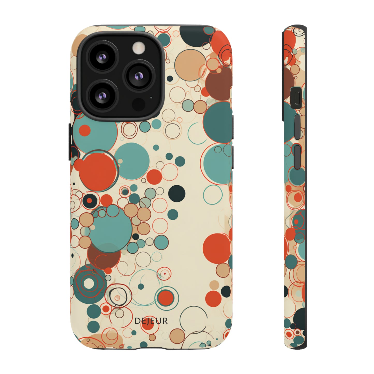 Pastel Line Circles - iPhone Tough Case