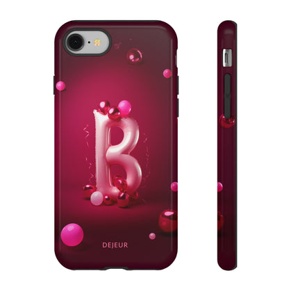 B Pink Party Balloons - iPhone Tough Case