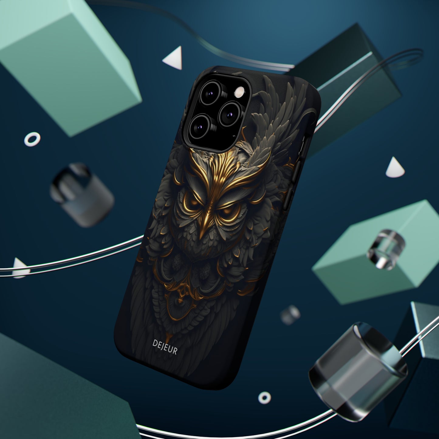 Golden Dark Owl - iPhone MagSafe Tough Case