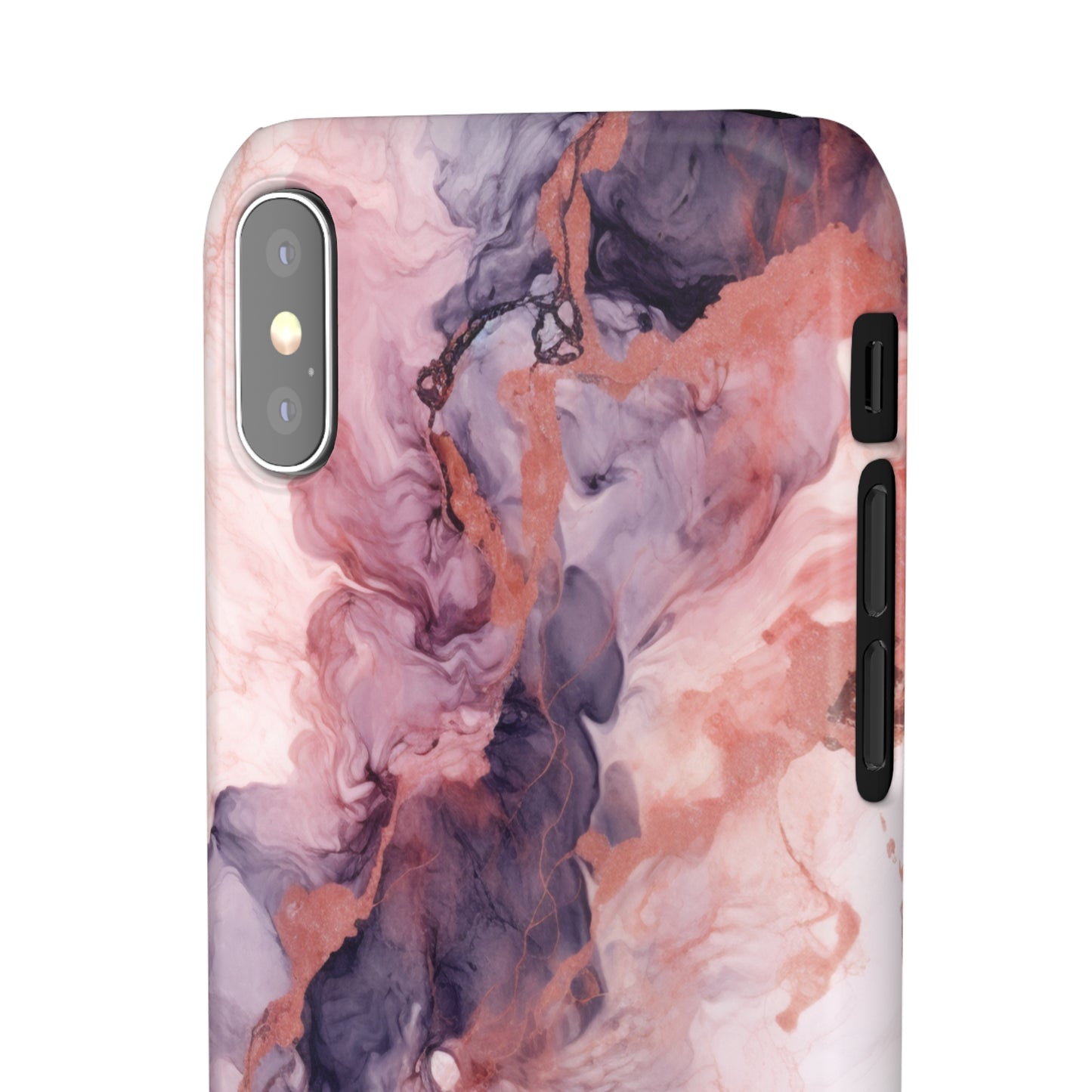 Royal Purple Marble - iPhone Snap Case