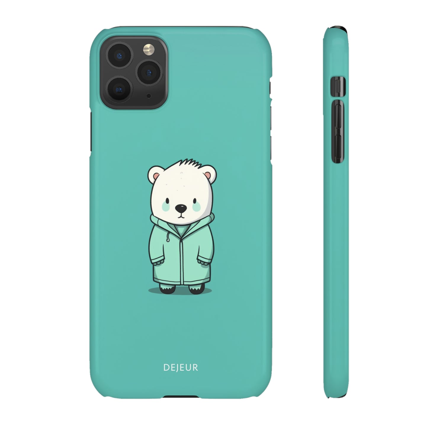 Aqua Coat Bear - iPhone Snap Case