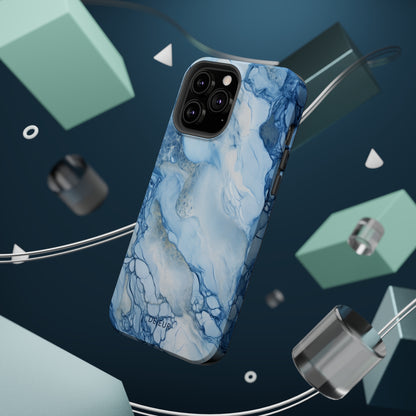 Sky Blue Marble - iPhone MagSafe Tough Case